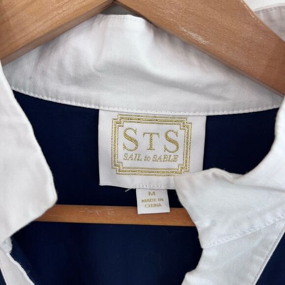 Sail to Sable Tunic Dress Navy and White Size Medium - Picture 5 of 5